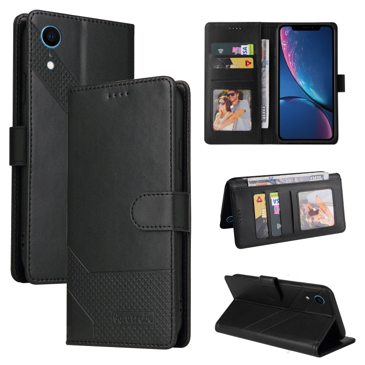 GQUTROBE Skin Feel Magnetic Leather Phone Case, For iPhone 11 Pro, For iPhone 11, For iPhone XR, For iPhone XS Max