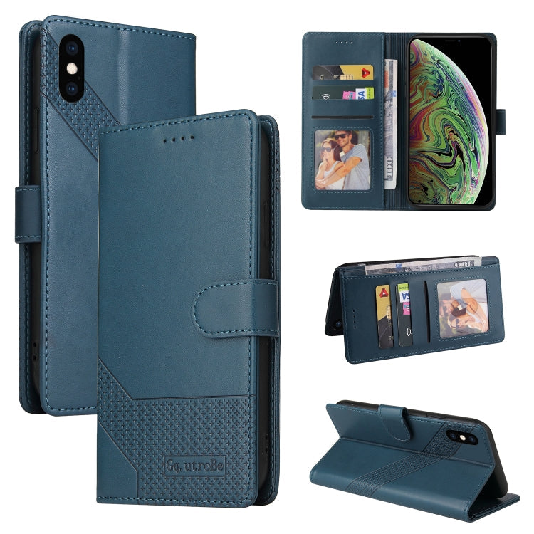 GQUTROBE Skin Feel Magnetic Leather Phone Case, For iPhone 11 Pro, For iPhone 11, For iPhone XR, For iPhone XS Max