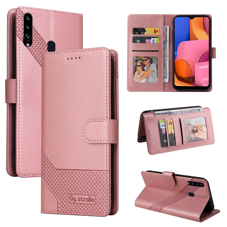 GQUTROBE Skin Feel Magnetic Leather Phone Case, For Samsung Galaxy A20 / A30, For Samsung Galaxy A20e, For Samsung Galaxy A20s, For Samsung Galaxy A21s