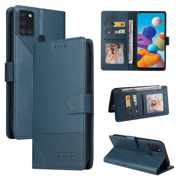 GQUTROBE Skin Feel Magnetic Leather Phone Case, For Samsung Galaxy A20 / A30, For Samsung Galaxy A20e, For Samsung Galaxy A20s, For Samsung Galaxy A21s