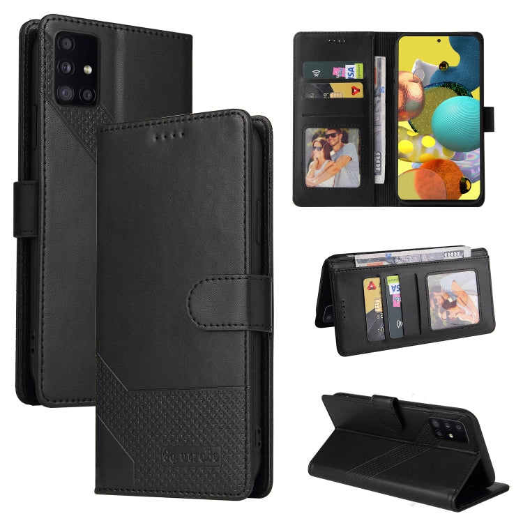 GQUTROBE Skin Feel Magnetic Leather Phone Case, For Samsung Galaxy A50, For Samsung Galaxy A51 4G, For Samsung Galaxy A51 5G, For Samsung Galaxy A52 5G / 4G