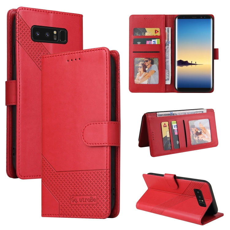 GQUTROBE Skin Feel Magnetic Leather Phone Case, For Samsung Galaxy M31, For Samsung Galaxy M32, For Samsung Galaxy Note8, For Samsung Galaxy Note9