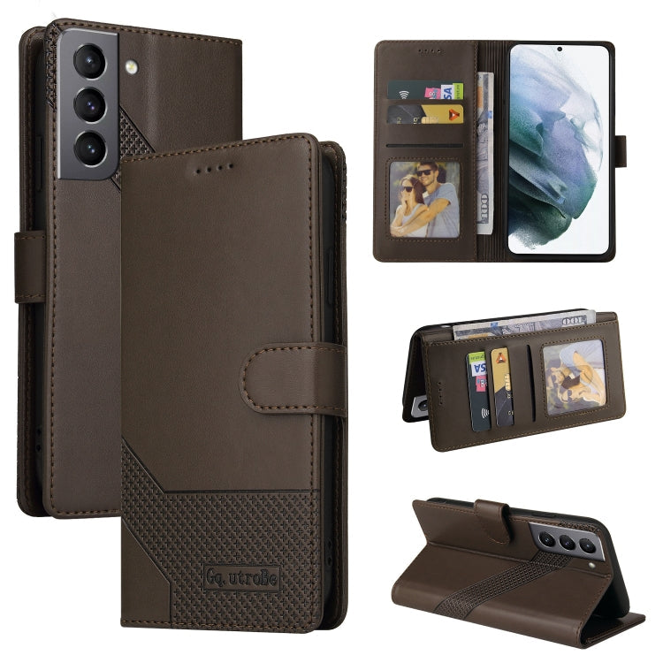 GQUTROBE Skin Feel Magnetic Leather Phone Case, For Samsung Galaxy S21 5G, For Samsung Galaxy S21+ 5G, For Samsung Galaxy S21 Ultra 5G, For Samsung Galaxy S21 FE 5G, For Samsung Galaxy S22 5G