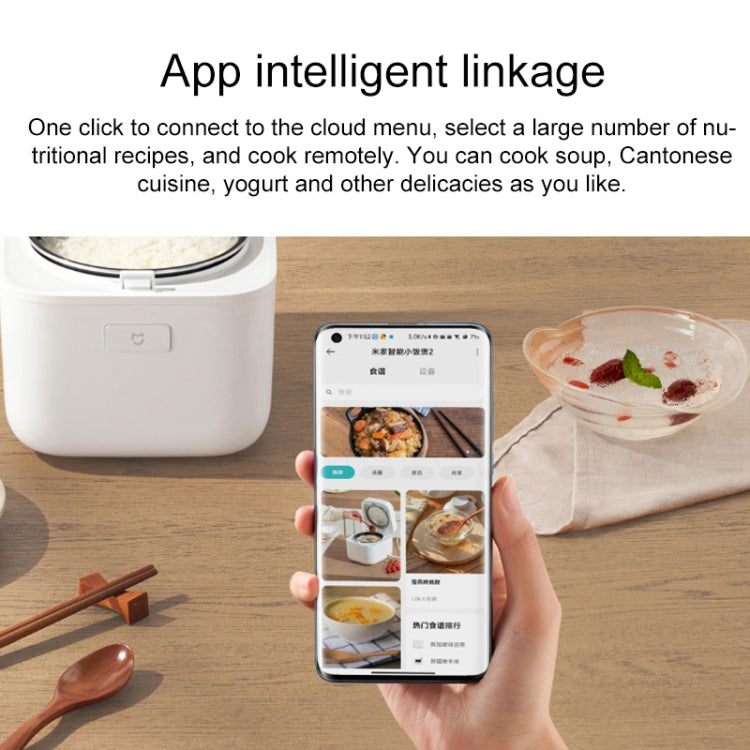 Original Xiaomi Mijia 1.5L Smart Mini Rice Cooker 2, CN Plug, 1.5L