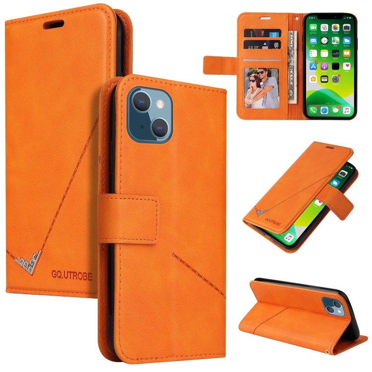 GQUTROBE Right Angle Leather Phone Case, For iPhone 13, For iPhone 13 mini, For iPhone 13 Pro, For iPhone 13 Pro Max