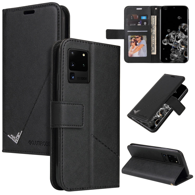 GQUTROBE Right Angle Leather Phone Case, For Huawei P40, For Huawei P40 Lite, For Huawei P40 Pro, Huawei P smart 2021