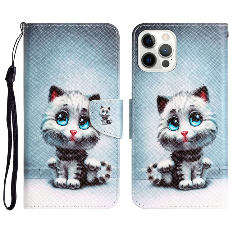 Colored Drawing Leather Phone Case, For iPhone 14 Pro