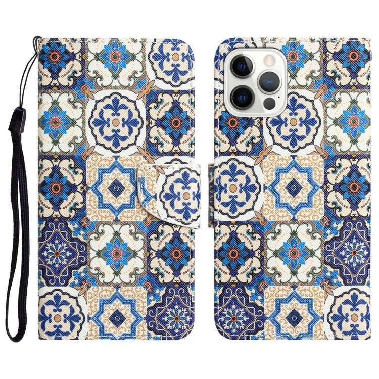 Colored Drawing Leather Phone Case, For iPhone 14 Pro Max