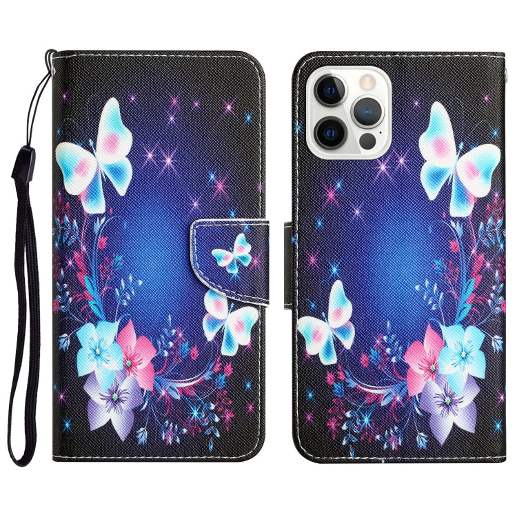 Colored Drawing Leather Phone Case, For iPhone 14 Pro Max