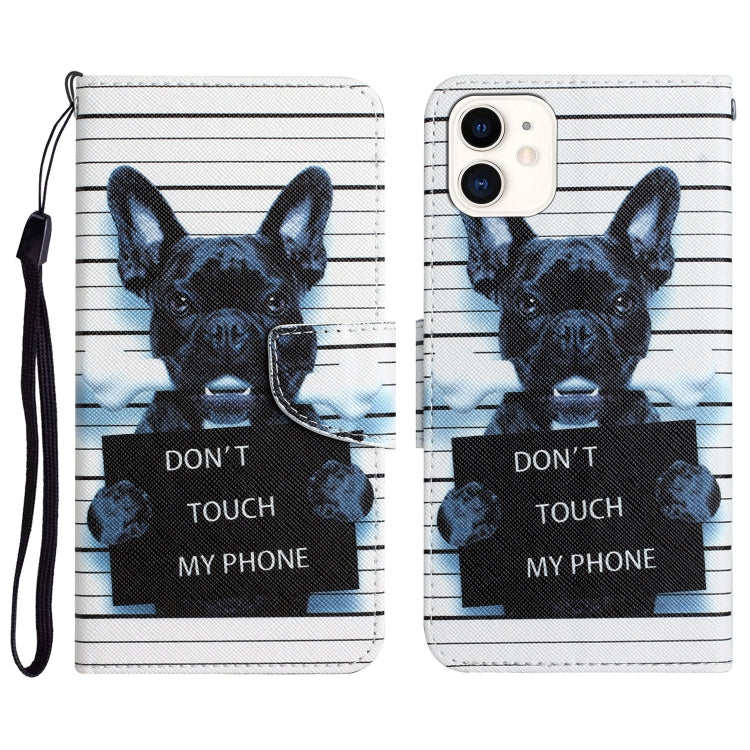 Colored Drawing Leather Phone Case, For iPhone 11