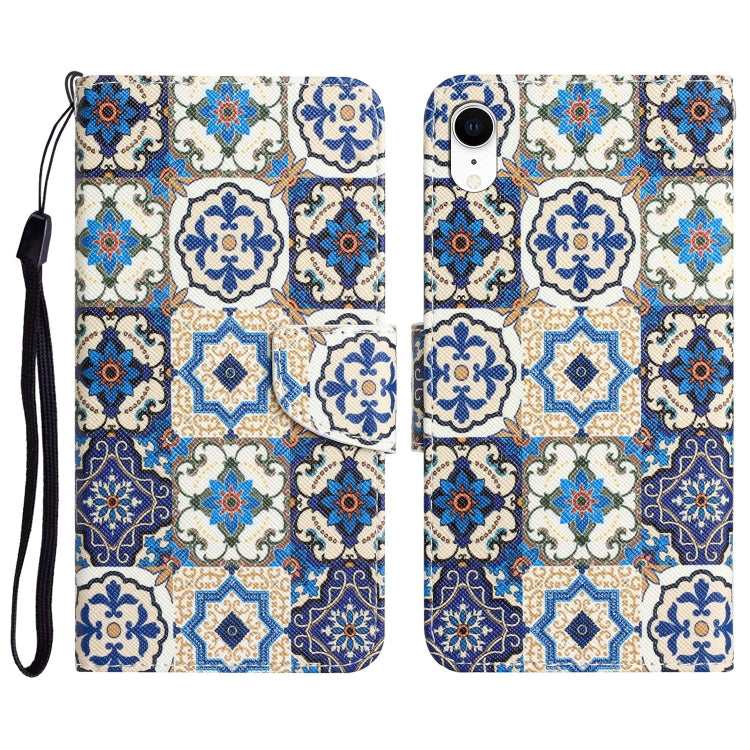 Colored Drawing Leather Phone Case, For iPhone X