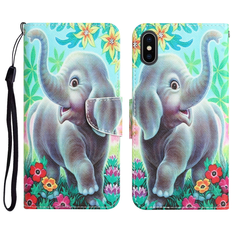 Colored Drawing Leather Phone Case, For iPhone 7 / 8