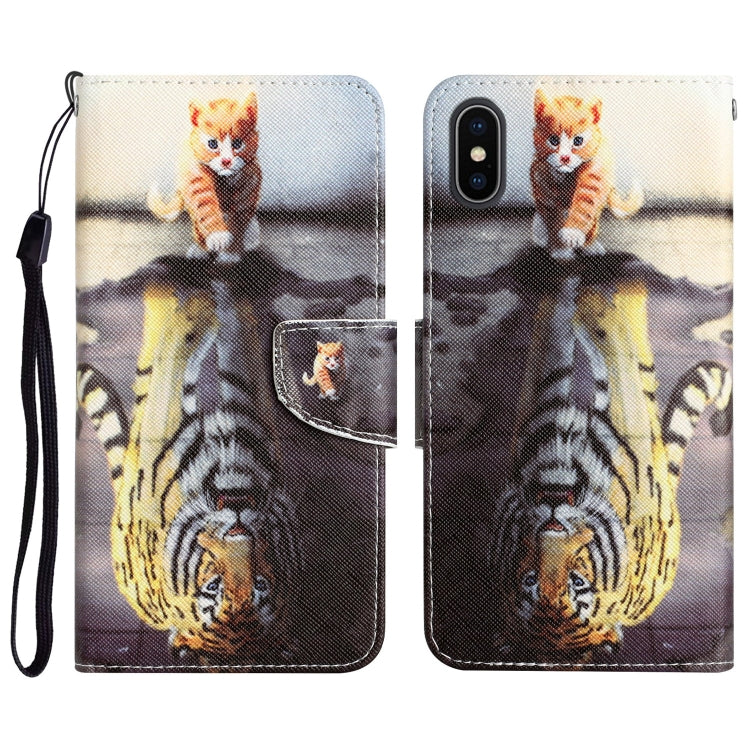 Colored Drawing Leather Phone Case, For iPhone 7 / 8