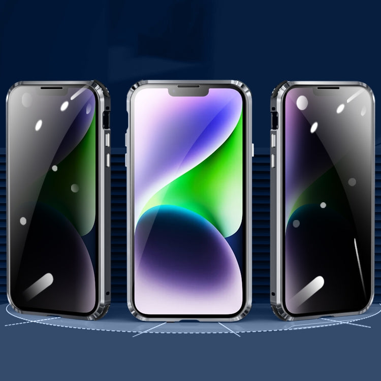 Anti-peeping Magnetic Tempered Glass Phone Case, For iPhone 14, For iPhone 14 Plus, For iPhone 14 Pro