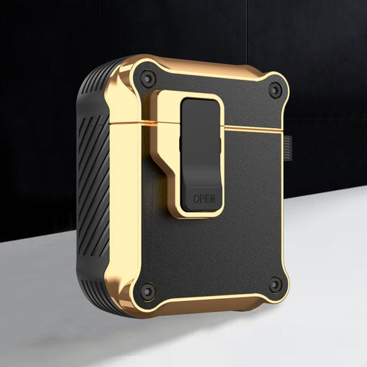 Wireless Earphone Eagle Electroplating Protective Case with Hook, For AirPods 1 / 2, For AirPods 3