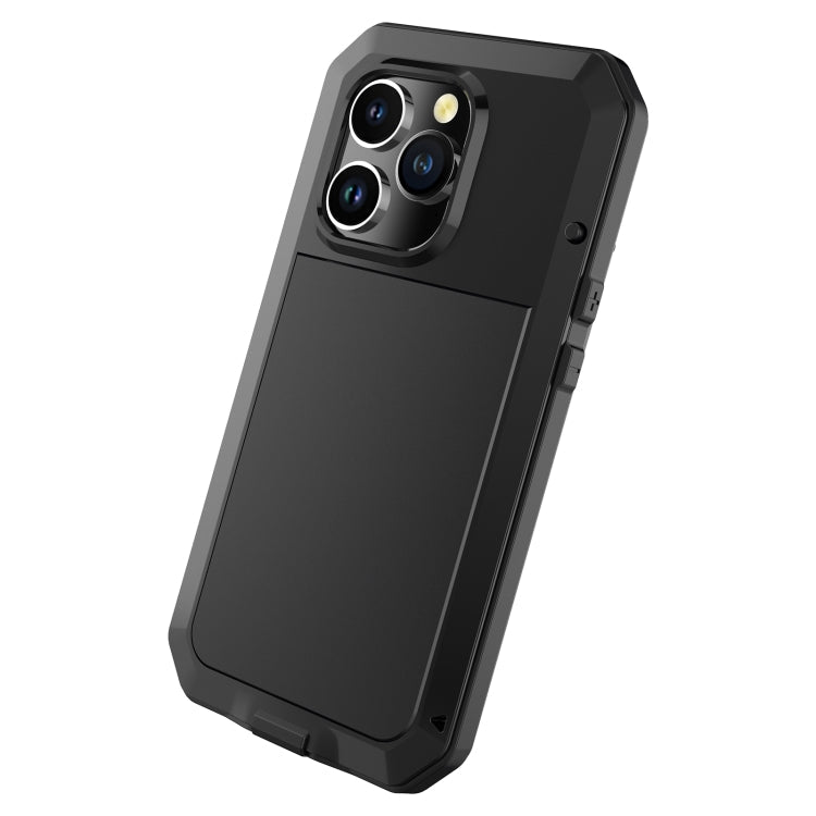Shockproof Waterproof Silicone + Zinc Alloy Case, For iPhone 14 Pro Max