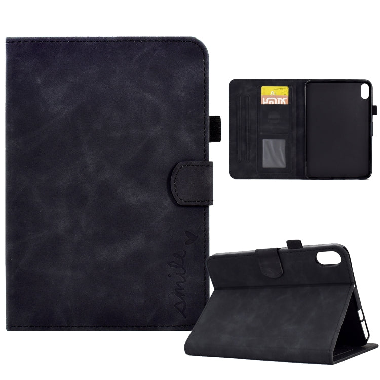 Embossed Smile Flip Tablet Leather Smart Case, For iPad 10.2 / Air 10.5 2019, For iPad Air 2022 / 2020 10.9, For iPad mini 2024 / mini 6, For iPad 9.7 2018&2017 / Air 2 / Air