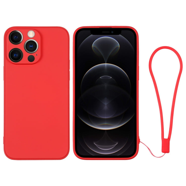 Silicone Phone Case with Wrist Strap, For iPhone 12 Pro, For iPhone 12 Pro Max