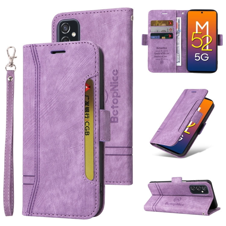 BETOPNICE Dual-side Buckle Leather Phone Case, For Samsung Galaxy A73 5G, For Samsung Galaxy M33 5G, For Samsung Galaxy M52 5G, For Samsung Galaxy M53 5G