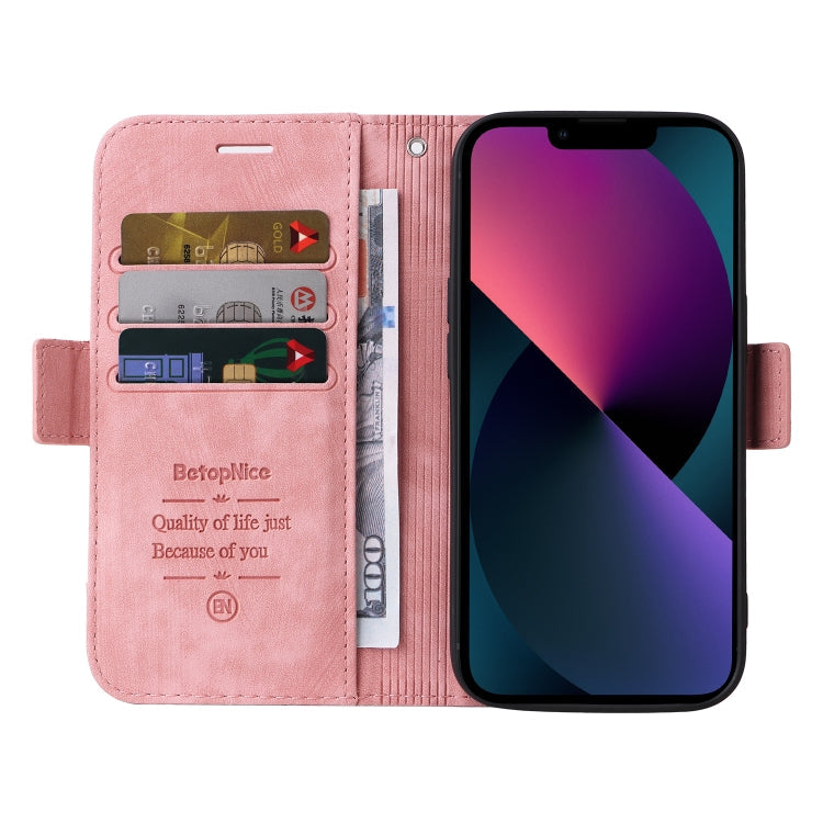 BETOPNICE Dual-side Buckle Leather Phone Case, For iPhone 14, For iPhone 14 Plus, For iPhone 14 Pro, For iPhone 14 Pro Max
