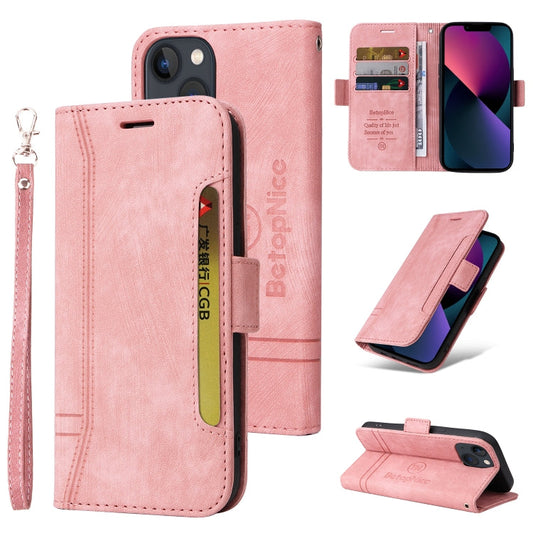 BETOPNICE Dual-side Buckle Leather Phone Case, For iPhone 14, For iPhone 14 Plus, For iPhone 14 Pro, For iPhone 14 Pro Max