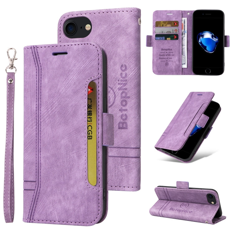 BETOPNICE Dual-side Buckle Leather Phone Case, For iPhone XS Max, For iPhone SE 2022 / SE 2020 / 7 / 8, For iPhone 7 Plus / 8 Plus