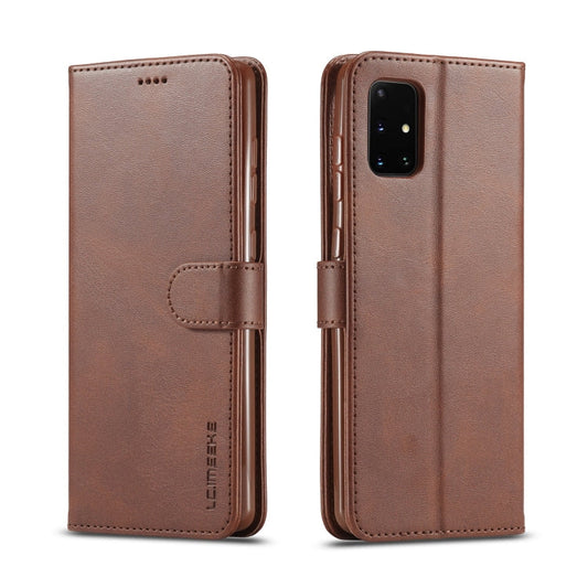 LC.IMEEKE Calf Texture Horizontal Flip Leather Case, with Holder & Card Slots & Wallet & Photo Frame, For Galaxy A41