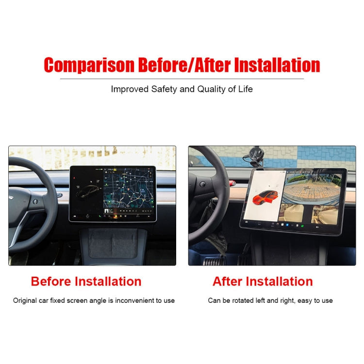 For Tesla Model 3 / Y 2017-2022 Car Monitor Rotation Mount, For Tesla Model 3