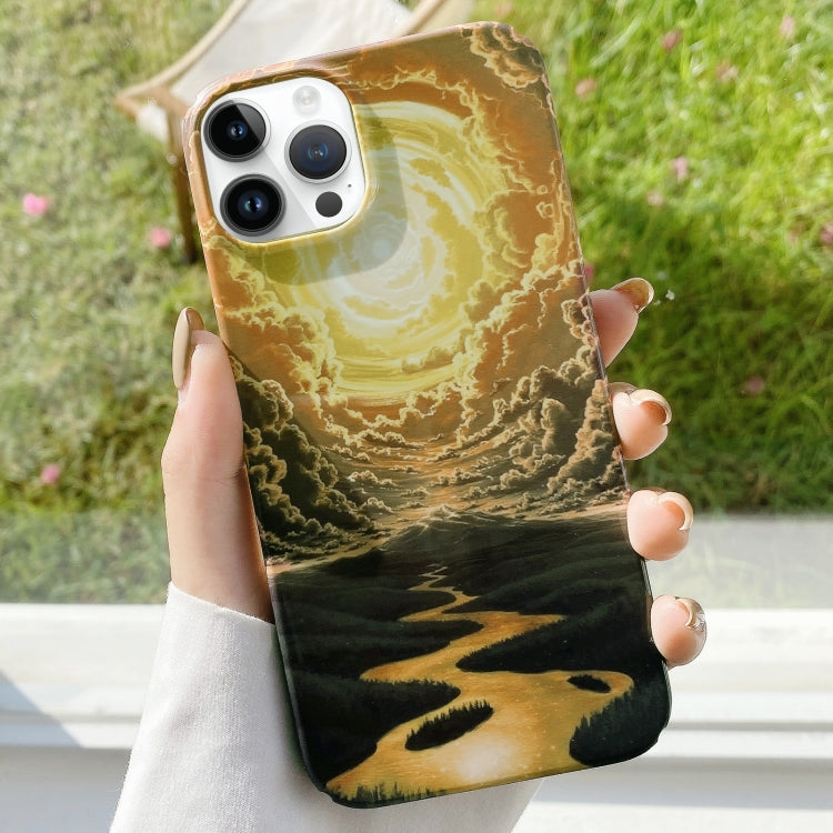Varnishing Water Stick PC Phone Case, For iPhone 14, For iPhone 14 Plus, For iPhone 14 Pro