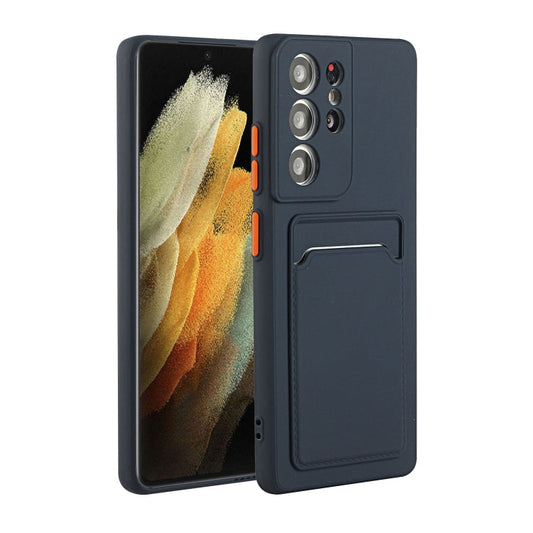 Card Slot Design Shockproof TPU Phone Case, For Samsung Galaxy S22 Ultra 5G, For Samsung Galaxy S21 FE 5G