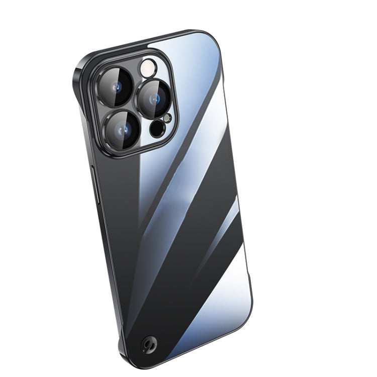 Electroplating Frameless Clear PC Phone Case, For iPhone 14, For iPhone 14 Plus, For iPhone 14 Pro