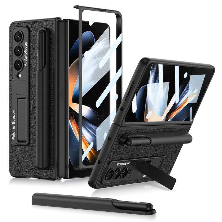 GKK Ultra-thin Shockproof Leather Protective Case with Holder & Pen Slots, For Samsung Galaxy Z Fold4