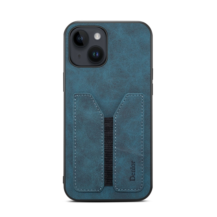 Denior DV Elastic Card PU Back Cover Phone Case, For iPhone 14, For iPhone 14 Plus, For iPhone 14 Pro, For iPhone 14 Pro Max, For iPhone 13 mini, For iPhone 13