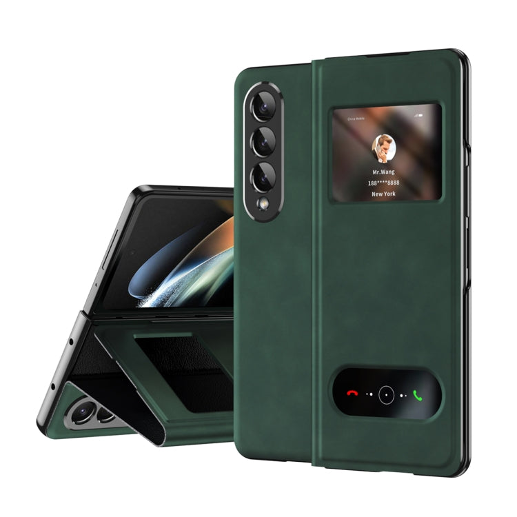 Mature Window View Flip Leather Phone Case, For Samsung Galaxy Z Fold2 5G