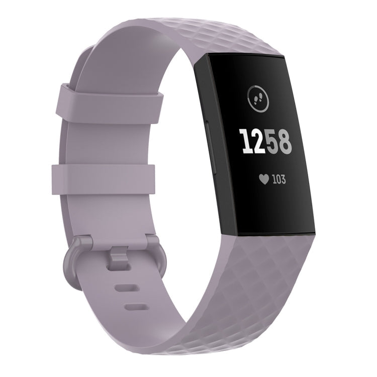Silver Color Buckle TPU Wrist Strap Watch Band for Fitbit Charge 4 / Charge 4 SE / Charge 3 / Charge 3 SE, Size: S