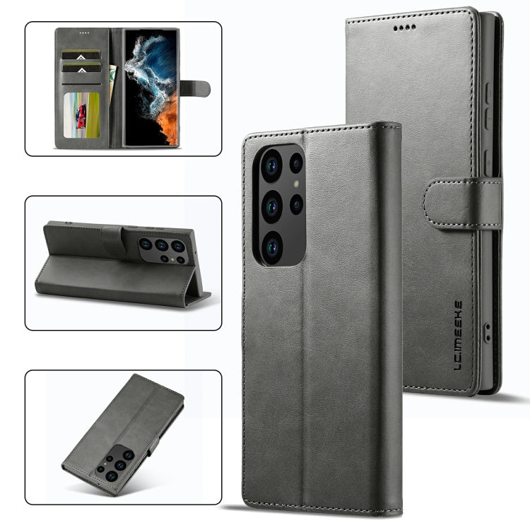 LC.IMEEKE Calf Texture Horizontal Flip Leather Phone Case, For Samsung Galaxy S23 5G, For Samsung Galaxy S23+ 5G, For Samsung Galaxy S23 Ultra 5G
