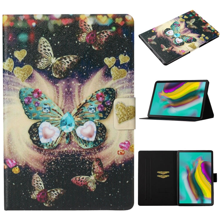 Coloured Drawing Pattern Horizontal Flip Leather Case with Holder & Card Slot & Sleep / Wake-up Function, For Galaxy Tab S6 Lite P610 / P615, For Galaxy Tab S6 T860 / T865, For Galaxy Tab A 8.0 (2019) T290 / T295, For Galaxy Tab S5e T720 / T725
