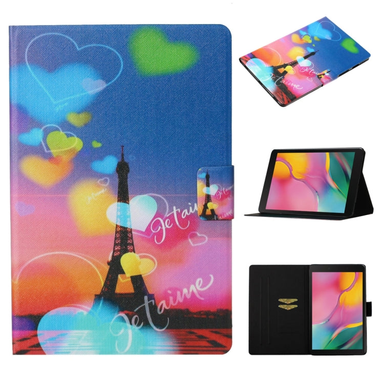 Coloured Drawing Pattern Horizontal Flip Leather Case with Holder & Card Slot & Sleep / Wake-up Function, For Galaxy Tab S6 Lite P610 / P615, For Galaxy Tab S6 T860 / T865, For Galaxy Tab A 8.0 (2019) T290 / T295, For Galaxy Tab S5e T720 / T725