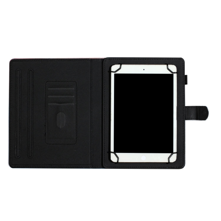 Tablet PC Universal Coloured Drawing Pattern Horizontal Flip Leather Case with Holder & Card Slot, For 7 inch, For 8 inch, For 10 inch