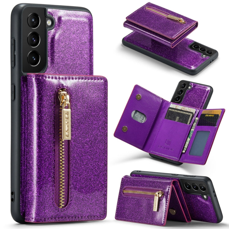 DG.MING M3 Series Glitter Powder Card Bag Leather Case, For Google Pixel 6, For Samsung Galaxy S20 FE, For iPhone 11 Pro, For Samsung Galaxy S21 5G, For iPhone 11 Pro Max, For Samsung Galaxy S21 Ultra 5G