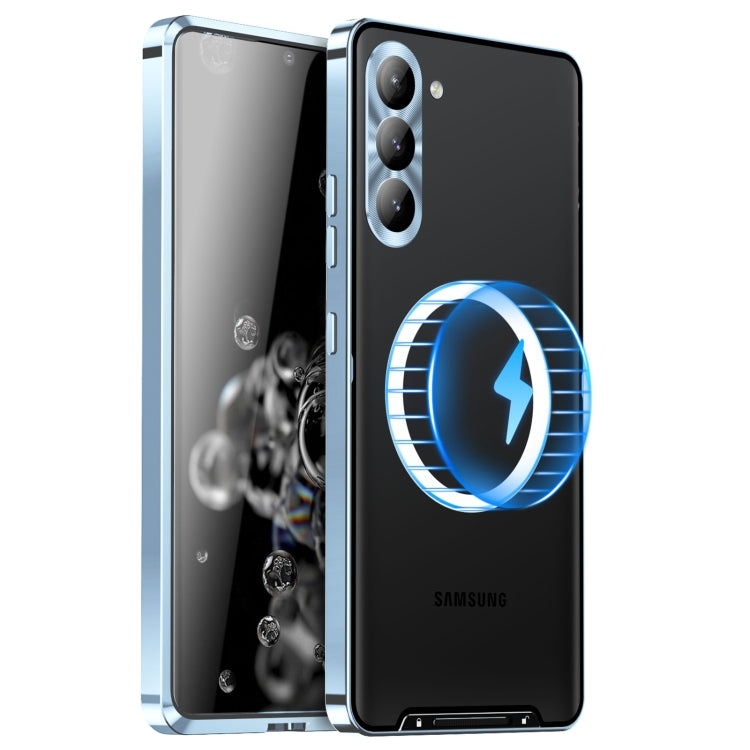 MagSafe Magnetic Frosted Metal Phone Case, For Samsung Galaxy S23 5G, For Samsung Galaxy S23 Ultra 5G, For Samsung Galaxy S23+ 5G