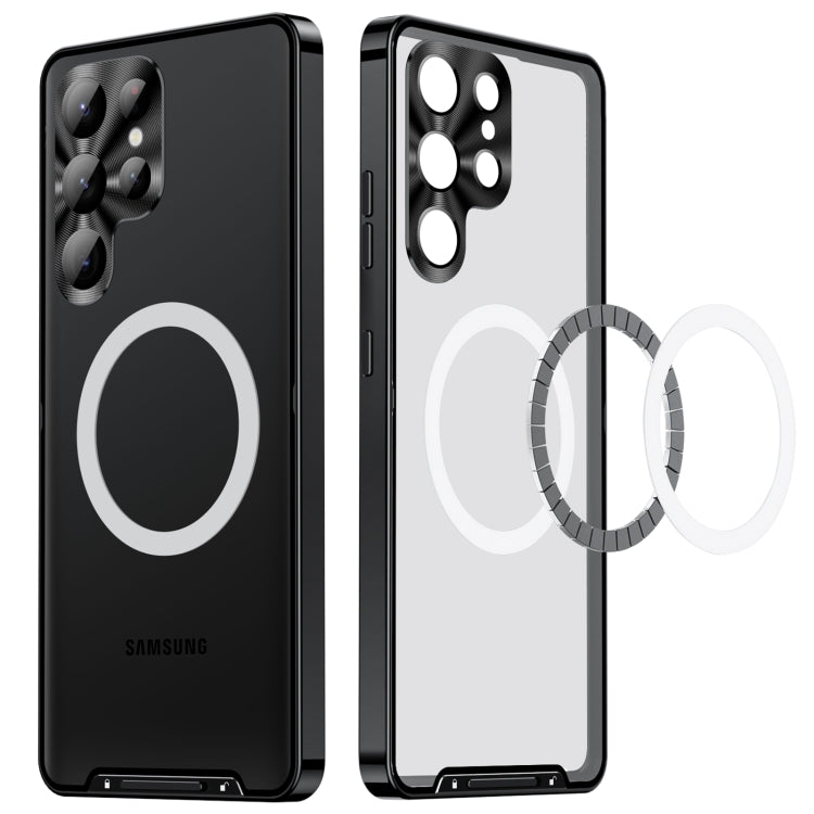 MagSafe Magnetic Frosted Metal Phone Case, For Samsung Galaxy S23 5G, For Samsung Galaxy S23 Ultra 5G, For Samsung Galaxy S23+ 5G
