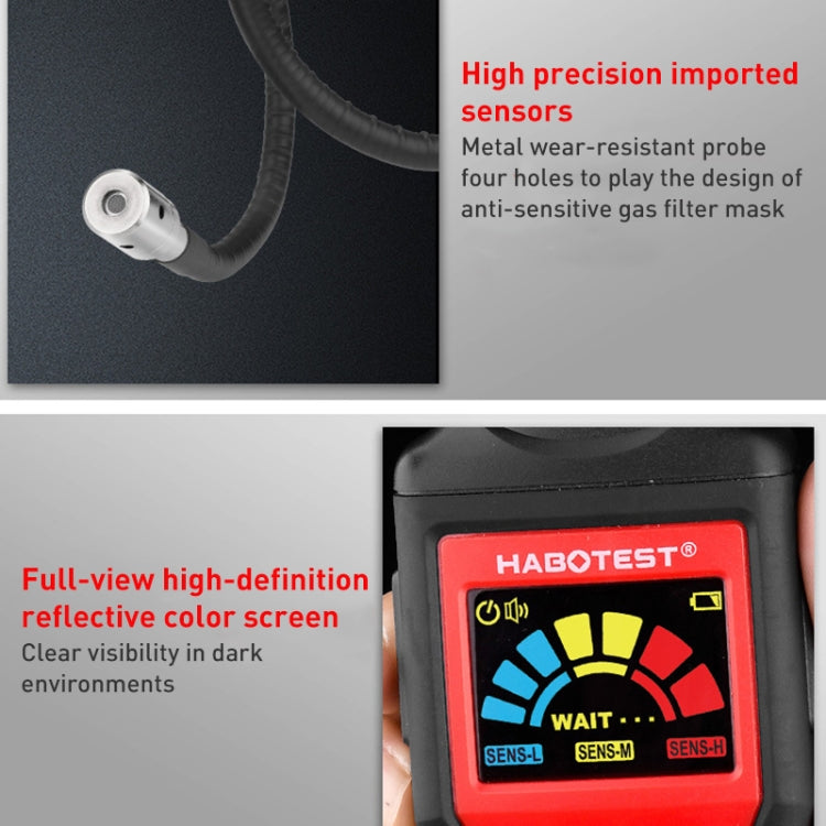 HABOTEST HT601B Combustible Gas Detector Thousand Battery Model with Numerical Display, HT601B