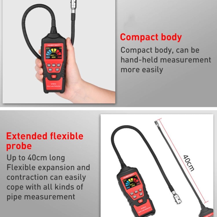 HABOTEST HT601B Combustible Gas Detector Thousand Battery Model with Numerical Display, HT601B