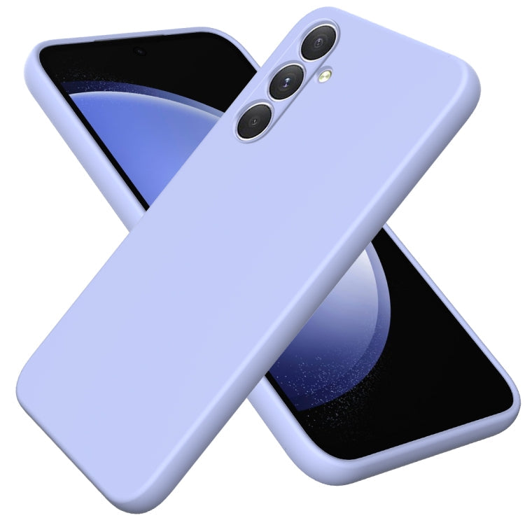 Solid Color Liquid Silicone Dropproof Full Coverage Phone Case, For Samsung Galaxy S24 5G, For Samsung Galaxy A54 5G