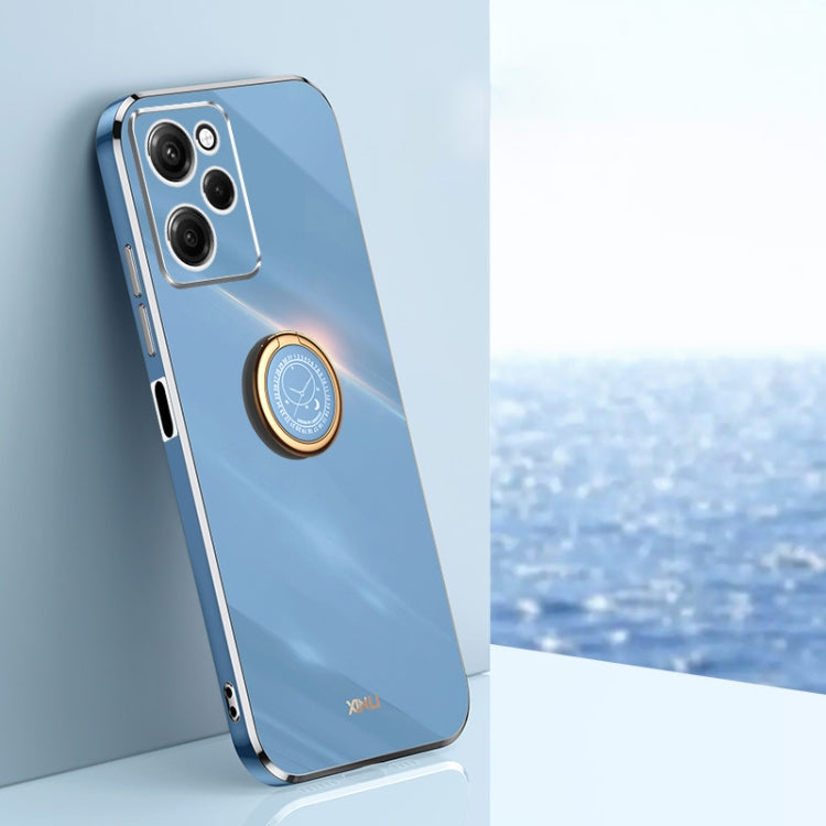 XINLI Straight Edge 6D Electroplate TPU Phone Case with Ring Holder, For vivo iQOO 11 Pro 5G, For Xiaomi Redmi 12C 4G, For Xiaomi Redmi Note 12 Pro Speed