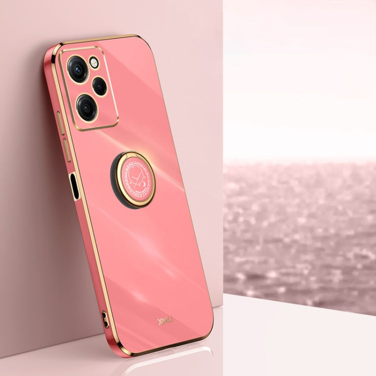 XINLI Straight Edge 6D Electroplate TPU Phone Case with Ring Holder, For vivo iQOO 11 Pro 5G, For Xiaomi Redmi 12C 4G, For Xiaomi Redmi Note 12 Pro Speed