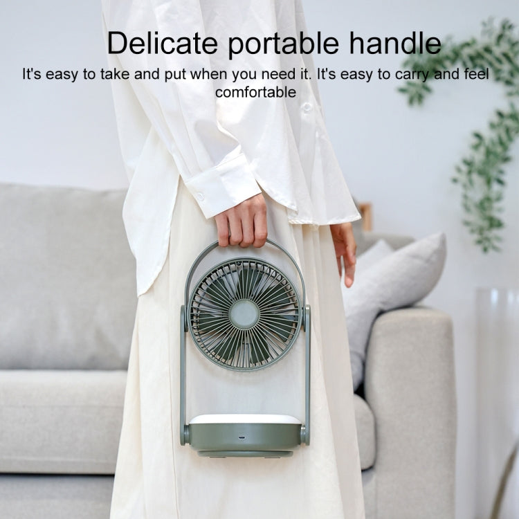 WT-F62 Outdoor Portable USB Charging Air Cooling Fan with LED Night Lamp