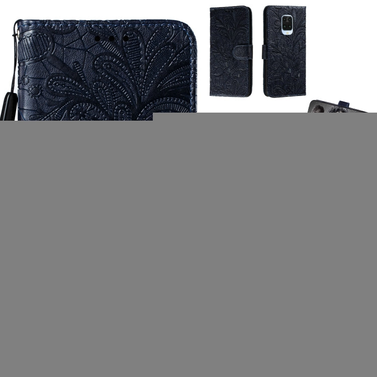 Lace Flower Embossing Pattern Horizontal Flip Leather Case , with Holder & Card Slots & Wallet & Photo Frame & Lanyard, For Huawei Enjoy 10e, For Xiaomi Redmi K30 Pro, For Xiaomi Redmi Note 9 Pro, For Xiaomi Redmi Note 9 Pro Max