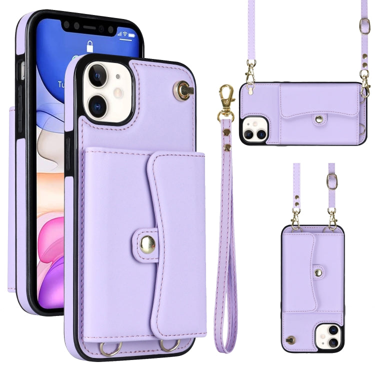 RFID Card Slot Phone Case with Long Lanyard, For iPhone 11, For iPhone 11 Pro, For iPhone 11 Pro Max, For iPhone X / XS